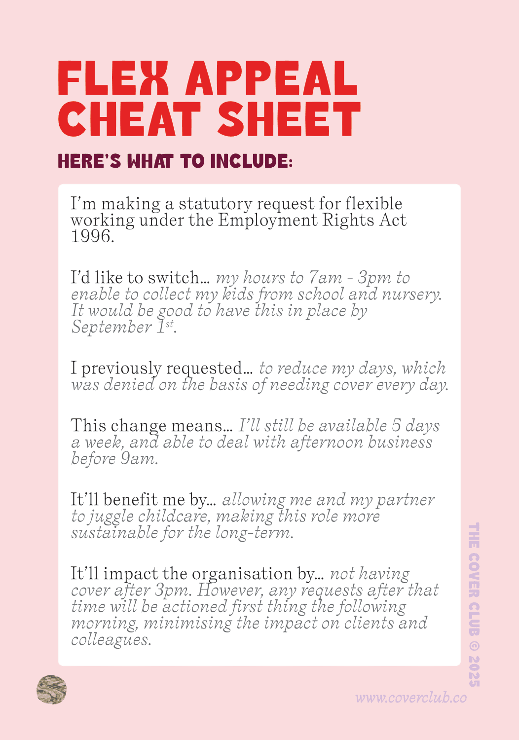 Sample card from phase 2